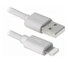 Дата кабель USB 2.0 AM to Lightning 1.0m MFI TPE White REAL-EL (EL123500055)