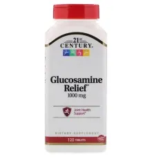 Витаминно-минеральный комплекс 21st Century Глюкозамин, 1000 мг, Glucosamine Relief,  120 таблеток (CEN22215)