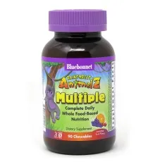 Мультивітамін Bluebonnet Nutrition Мультивітаміни для Дітей, Смак Фруктів, Rainforest Animalz, (BLB0190)