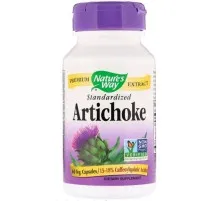 Травы Nature's Way Артишок, Artichoke, Standardized, Nature's Way 60 Капсул (NWY-64600)