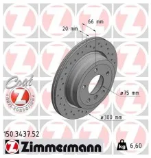 Тормозной диск ZIMMERMANN 150.3437.52