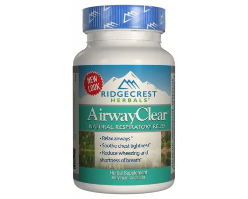 Травы Ridgecrest Herbals Натуральный Респираторный Комплекс, AirwayClear, RidgeCrest (RCH120)