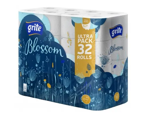 Туалетний папір Grite Blossom 3 шари 32 рулони (4770023346787/4770023348798)
