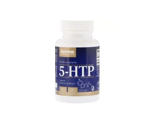 Амінокислота Jarrow Formulas 5-HTP (гідроксітріптофана), 50 мг, 90 вегетаріанських капсул (JRW-15044)