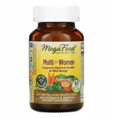 Мультивитамин MegaFood Мультивитамины для Женщин, Multi for Women, 60 таблеток (MGF-10323)