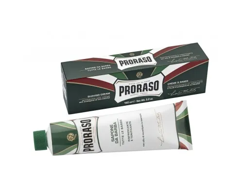 Крем для гоління Proraso з екстрактом евкаліпта та ментолом 150 мл (8004395001118)