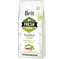Сухий корм для собак Brit Fresh Duck/Millet Active Run and Work 12 кг (8595602530816)