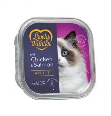 Влажный корм для кошек Lovely Hunter With chicken and salmon for adult cats 85 г (LHU45711)