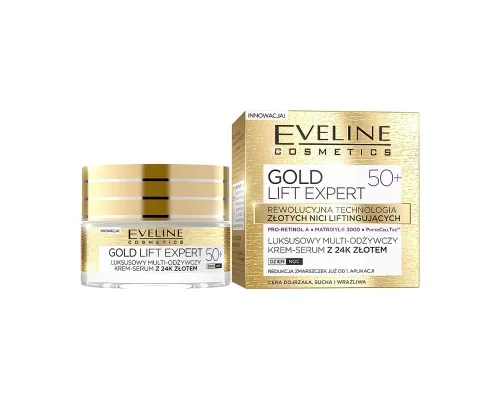 Крем для обличчя Eveline Cosmetics Gold Lift Expert Мультиживильний 50+ 50 мл (5901761941944)