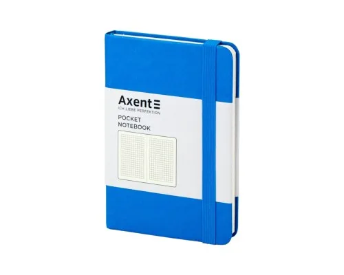 Книга записна Axent Partner, 95x140 мм, 96 аркушів, клітинка, блакитна (8301-07-A)