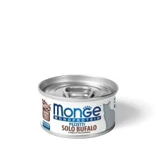 Консервы для кошек Monge Cat Monoprotein мясные хлопья из буйвола 80 г (8009470013826)