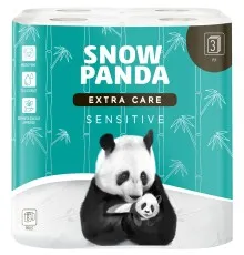 Туалетная бумага Сніжна Панда Extra Care Sensitive 3 слоя 8 рулонов (4820183970688)