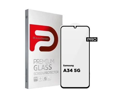 Скло захисне Armorstandart Pro Samsung A34 5G (A346) Black (ARM66207)