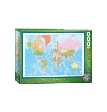 Пазл Eurographics Мапа світу, 1000 елементів (6000-1271)
