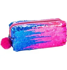 Пенал Cool For School з паєтками та помпоном 1 відділення рожевий (CF87053)