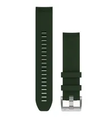Ремешок для смарт-часов Garmin MARQ, QuickFit 22m, Pine Green Silicone (010-13008-01)
