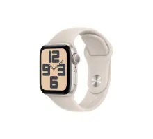 Смарт-годинник Apple Watch SE 2023 GPS 40mm Starlight Aluminium Case with Starlight Sport Band - S/M (MR9U3QP/A)