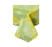 Скатерть Прованс водоотталкивающая Simfoni Зеленые цветы 180х140 см (4823093413030)