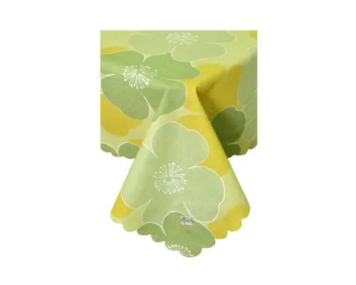 Скатертина Прованс водовiдштовхуюча Simfoni Зелені квіти 180х140 см (4823093413030)