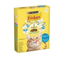 Сухий корм для кішок Purina Friskies зі смаком лосося й овочів 300 г (7613031868063)