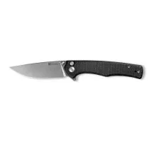 Нож Sencut Crowley Stonewash Black Micarta (S21012-2)