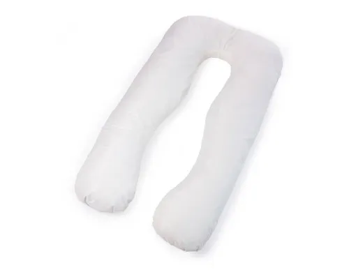 Подушка MirSon для вагітних і відпочинку Eco Line №8033 U-подібна White-Creamy (2200006185086)