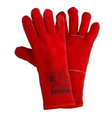 Захисні рукавички Sigma краги зварювальника р10.5, клас НД, довжина 35см (червоні) (9449361)
