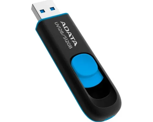 USB флеш накопитель ADATA 512GB AUV 128 Black/Blue USB 3.2 (AUV128-512G-RBE)