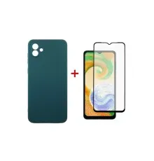 Чехол для мобильного телефона Dengos Samsung Galaxy A04 Case + Glass (Green) (DG-KM-75)