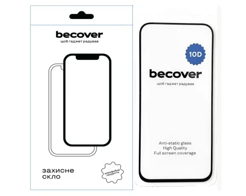 Стекло защитное BeCover Google Pixel 8a 10D Black (711491)