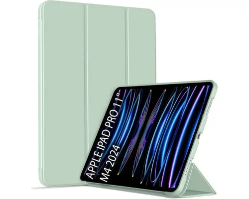 Чохол до планшета BeCover Tri Fold Soft TPU Silicone Apple iPad Pro 11" M4 2024 Light Green (711747)