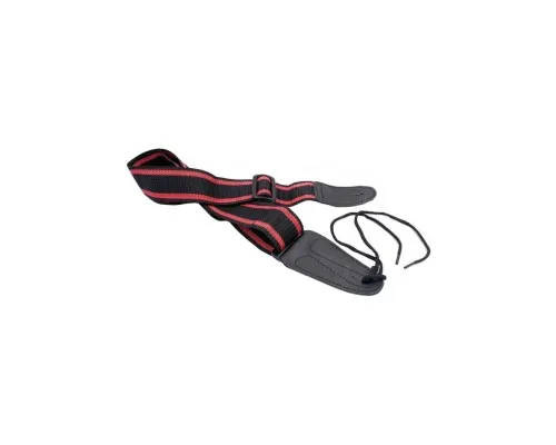 Ремінь для гітари Maxtone Guitar Strap Black-Red (GS-100/BK/RD)