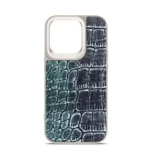 Чохол до мобільного телефона Harder Glamorous Croco Apple iPhone 14 Pro Grey Green (ARM76769)