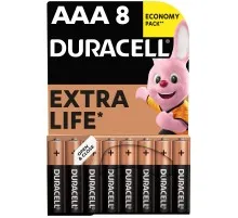 Батарейка Duracell AAA лужні 8 шт. в упаковці (5000394203341 / 81480364)