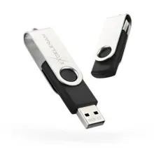 USB флеш накопитель eXceleram 32GB P1 Series Silver/Black USB 2.0 (EXP1U2SIB32)