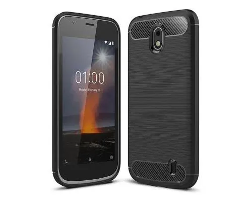 Чохол до мобільного телефона Laudtec для Nokia 1 Carbon Fiber (Black) (LT-N1B)