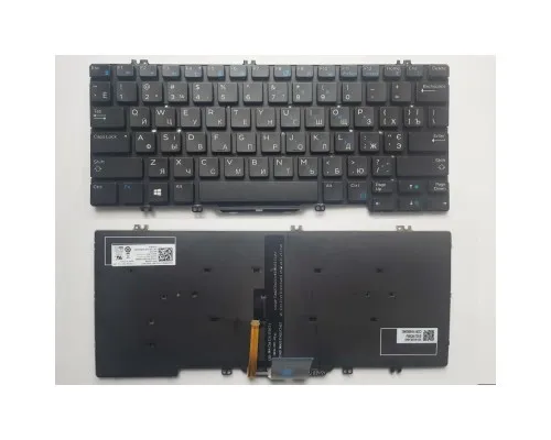 Клавіатура ноутбука Dell Latitude E7280/E7290/E7380/E7390 черн/подсв (A46137)