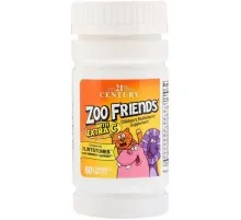 Вітамінно-мінеральний комплекс 21st Century Дитячі Мультівітаміни з вітаміном C, Zoo Friends, 60 жевател (CEN-27313)