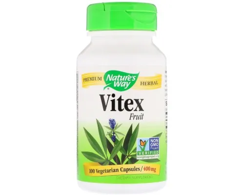 Травы Natures Way Витекс, Vitex Fruit, 400 mg, 100 Капсул (NWY-11750)