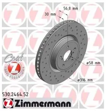 Тормозной диск ZIMMERMANN 530.2464.52