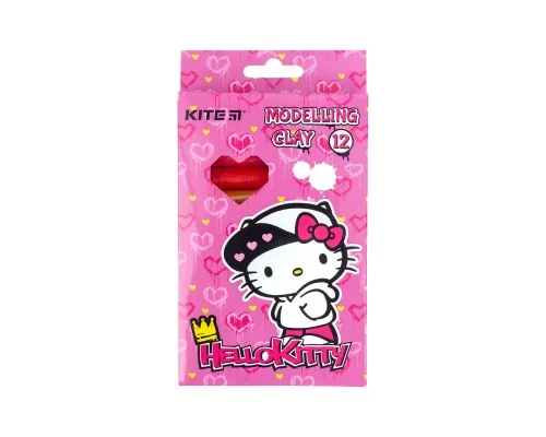 Пластилін Kite Hello Kitty воск. 12 кол. 200 г (HK21-086)