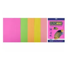 Папір Buromax А4, 80g, NEON, 5colors, 20sh, EUROMAX (BM.2721520-99)