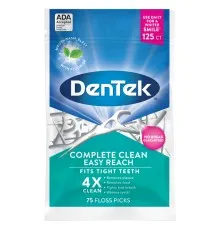Флосс-зубочистки DenTek Комплексное очищение Задние зубы 125 шт. (047701002292)