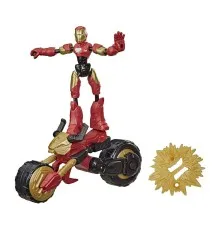Фігурка для геймерів Hasbro Avengers Bend and flex 2 в 1 Залізна людина на мотоциклі (F0244)