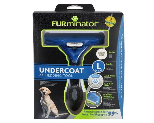 Фурмінатор для тварин FURminator для собак з короткою шерстю розмір L (4048422141105)