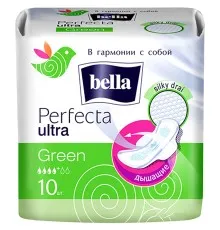 Гігієнічні прокладки Bella Perfecta Ultra Green Drai 10 шт. (5900516305994)