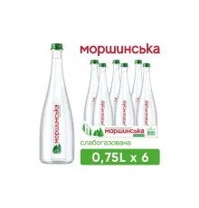 Минеральная вода Моршинська Премиум 0.75 сл/газ ст. с декором