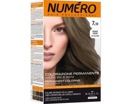 Фарба для волосся Brelil Numero 7.10 - Ash Blonde 140 мл (8011935081301)