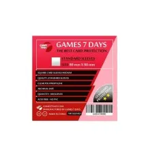 Протектор для карт Games7Days 80 х 80 мм, Square Medium, 100 шт (STANDART) (GSD-018080)