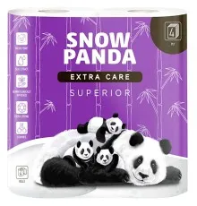 Туалетний папір Сніжна Панда Extra Care Superior 4 шари 4 рулони (4820183970626)